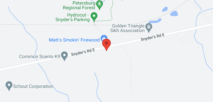 map of 1963 SNYDERS Road E